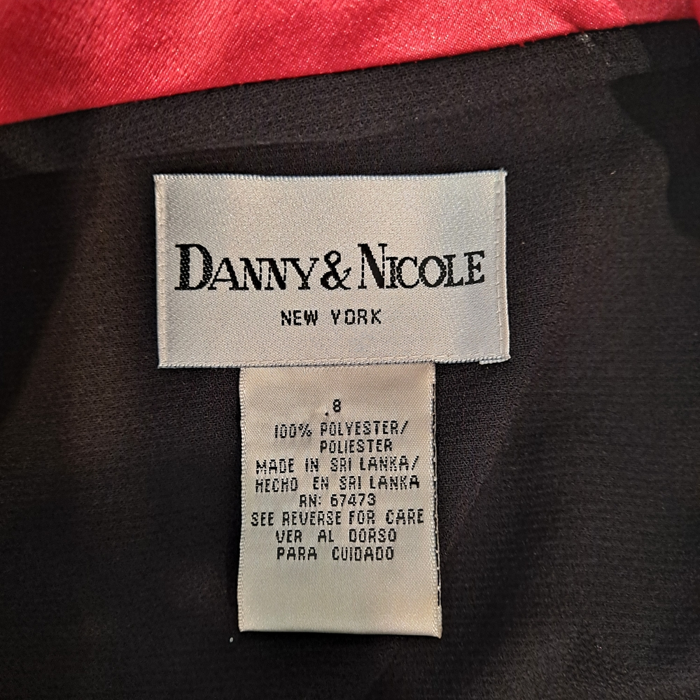 Danny & Nicole Black Dress Blazer with Red Satin Accents - Picture 12 of 12